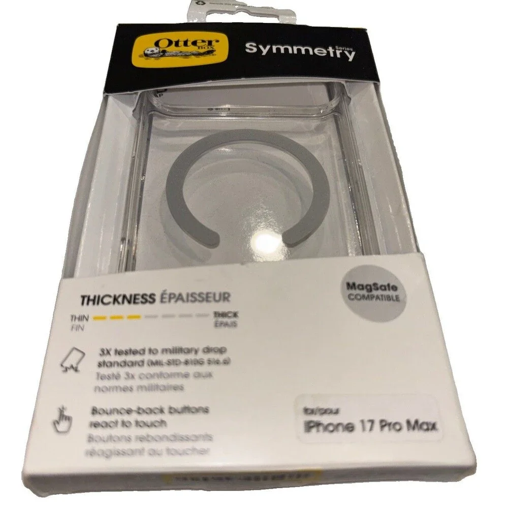 OtterBox iPhone 17 Pro Max Symmetry Series Case MagSafe Clear Open box